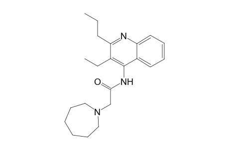 2-(1-Azepanyl)-N-(3-ethyl-2-propyl-4-quinolinyl)acetamide