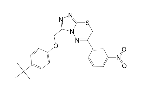 3-(4-tert-butyl-phenoxymethyl)-6-(3-nitro-phenyl)-7H-[1,2,4]triazolo[3,4-b][1,3,4]thiadiazine