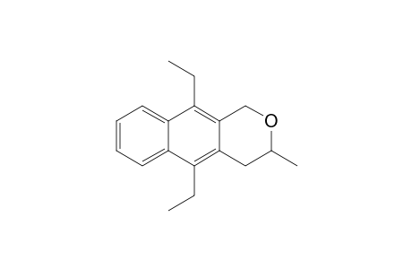 5,10-Diethyl-3,4-dihydro-3-methyl-1H-naphtho[2,3-c]pyran