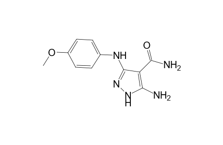 5-AMINO-3-[(4-METHOXYPHENYL)-AMINO]-1H-PYRAZOLE-4-CARBOXAMIDE