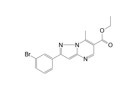 pyrazolo[1,5-a]pyrimidine-6-carboxylic acid, 2-(3-bromophenyl)-7-methyl-, ethyl ester