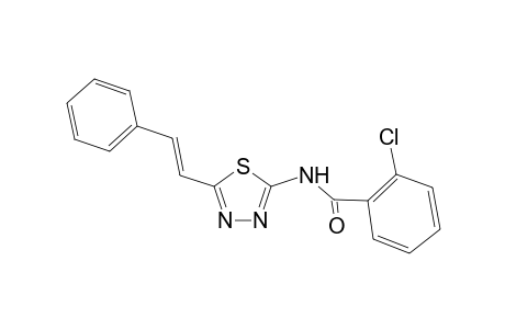 Benzamide, 2-chloro-N-[5-(2-phenylethenyl)-1,3,4-thiadiazol-2-yl]-