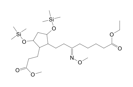 6-(methoxyimino)-8-(2-(2-(methoxycarbonyl)ethyl)-3,5-di(trimethylsiloxy)cyclopentyl)octanoic acid ethyl ester