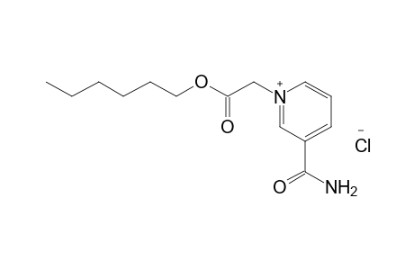 3-carbamoyl-1-(carboxymethyl)pyridinium chloride, hexyl ester