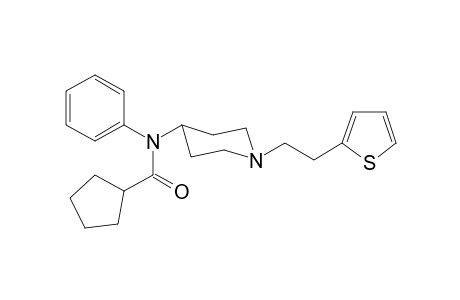 N-Phenyl-N-(1-[2-(thiophen-2-yl)ethyl]piperidin-4-yl)cyclopentanecarboxamide