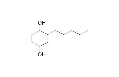 2-Pentyl-cyclohexane-1,4-diol