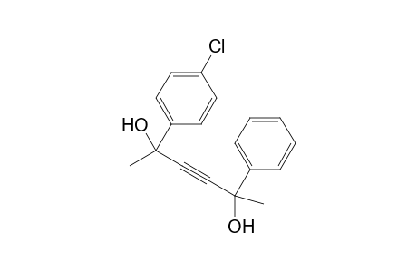 2-(4-Chlorophenyl)-5-phenylhex-3-yne-2,5-diol