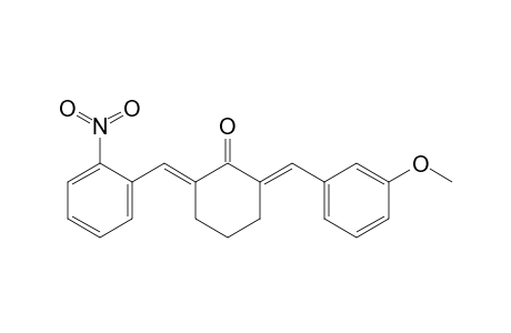 2-(3-Methoxybenzylidene)-6-(2-nitrobenzylidene)cyclohexanone