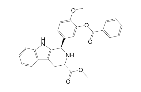 (1R,3S)-Methyl 1-(3-benzoyloxy-4-methoxyphenyl)-1,2,3,4-tetrahydro-9H-pyrido[3,4-b]indole-3-carboxylate