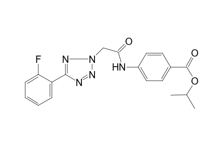 isopropyl 4-({[5-(2-fluorophenyl)-2H-tetraazol-2-yl]acetyl}amino)benzoate