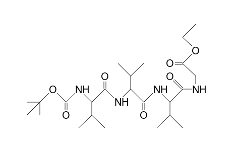 Tert-butyl-oxy-carbonyl-L-valyl-L-valyl-L-valyl-(ethyl-ester-glycine)