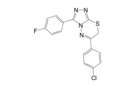 6-(4-chlorophenyl)-3-(4-fluorophenyl)-7H-[1,2,4]triazolo[3,4-b][1,3,4]thiadiazine