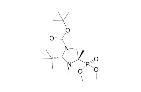 t-Butyl (2R,4S)-2-t-butyl-3,4-dimethyl-4-dimethoxyphosphoryl-1,3-imidazolidine-1-carboxylate