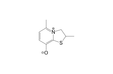 Thiazolo[3,2-a]pyridinium, 2,3-dihydro-8-hydroxy-2,5-dimethyl-, hydroxide, inner salt