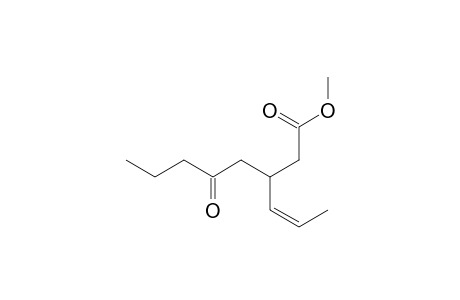 Methyl 5-Oxo-3-[(Z)-1-propenyl]octanoate