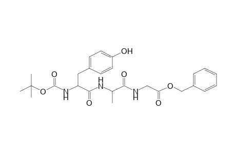 Benzyl 6-(4-hydroxybenzyl)-2,2,9-trimethyl-4,7,10-trioxo-3-oxa-5,8,11-triazatridecan-13-oate
