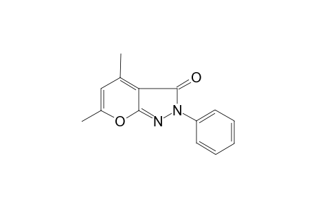 4,6-dimethyl-2-phenylpyrano[2,3-c]pyrazol-3(2H)-one