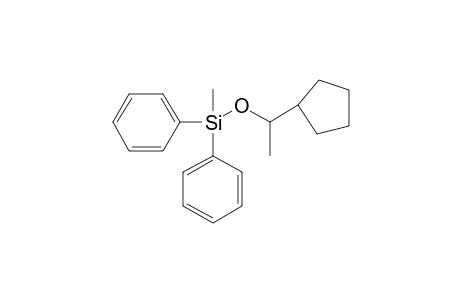 1-Cyclopentyl-1-diphenyl(methyl)silyloxyethane