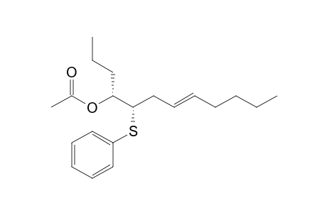 (4R*,5S*,7E)-5-Phenylthio-7-dodecen-4-ol acetate