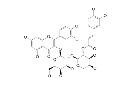 QUERCETIN-3-O-(2-E-CAFFEOYL)-ALPHA-L-ARABINOPYRANOSYL-(1->2)-BETA-D-GALACTOPYRANOSIDE