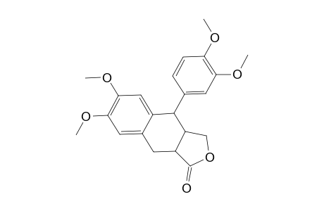 4-(3,4-Dimethoxyphenyl)-6,7-dimethoxy-3a,4,9,9a-tetrahydronaphtho[2,3-c]furan-1(3H)-one