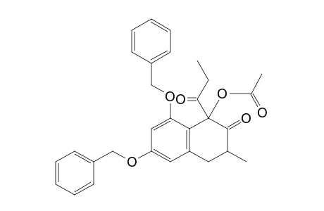 1-ACETOXY-6,8-DIBENZYLOXY-3,4-DIHYDRO-3-METHYL-1-PROPIONYLNAPHTHALEN-2(1H)-ONE;DIASTEREOMER-#1