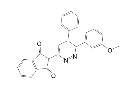 2-[3-(3-methoxyphenyl)-4-phenyl-3,4-dihydropyridazin-6-yl]indane-1,3-dione