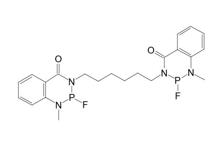 1,6-Bis(5,6-benzo-1-methyl-2-fluoro-1,3,2-diazaphosphorin-4-on-3-yl)hexane