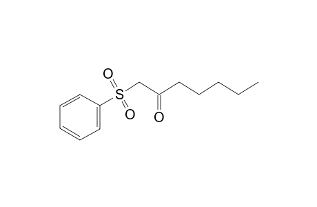 1-(Phenylsulfonyl)heptan-2-one