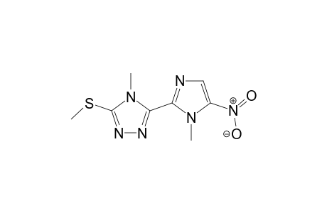 4-Methyl-5-(1-methyl-5-nitro-2-imidazolyl)-3-methylthio-4H-1,2,4-triazole