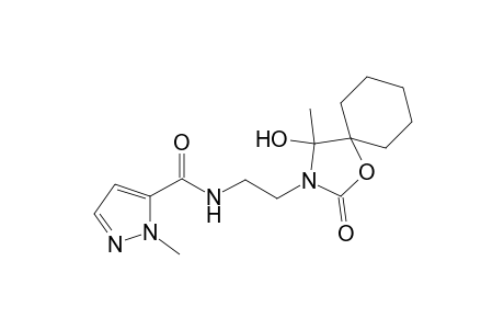 2-Methyl-2H-pyrazole-3-carboxylic acid [2-(4-hydroxy-4-methyl-2-oxo-1-oxa-3-aza-spiro[4.5]dec-3-yl)-ethyl]-amide