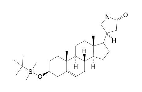 4.xi.-[(3'.beta.-tert-Butyldimethylsilyloxy)androst-5'-en-17'.beta.-yl]-3-pyrrolidin-2-one