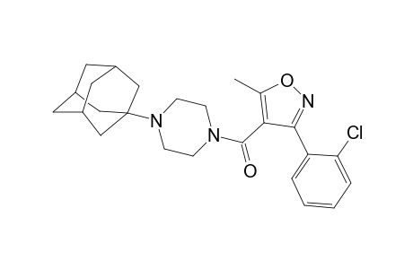 [4-(1-adamantyl)-1-piperazinyl]-[3-(2-chlorophenyl)-5-methyl-4-isoxazolyl]methanone