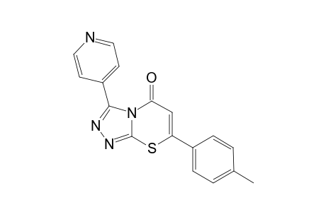 5H-[1,2,4]Triazolo[3,4-b][1,3]thiazin-5-one, 7-(4-methylphenyl)-3-(4-pyridinyl)-