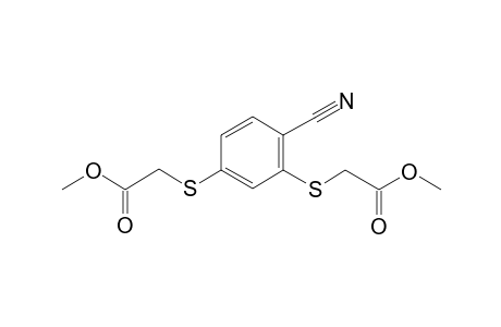 (2-Cyano-5-methoxycarbonylmethylsulfanyl-phenylsulfanyl)-acetic acid methyl ester