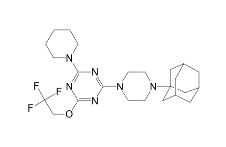 2-[4-(1-adamantyl)-1-piperazinyl]-4-(1-piperidinyl)-6-(2,2,2-trifluoroethoxy)-1,3,5-triazine