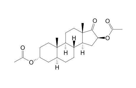 16-(Acetyloxy)-17-oxoandrostan-3-yl acetate