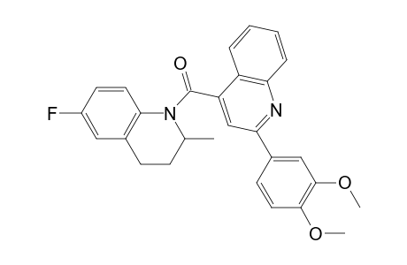 1-{[2-(3,4-dimethoxyphenyl)-4-quinolinyl]carbonyl}-6-fluoro-2-methyl-1,2,3,4-tetrahydroquinoline