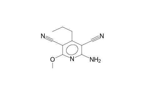 2-amino-3,5-dicyano-4-propyl-6-methoxypyridine