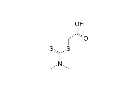 dimethyldithiocarbamic acid, ester with mercaptoacetic acid