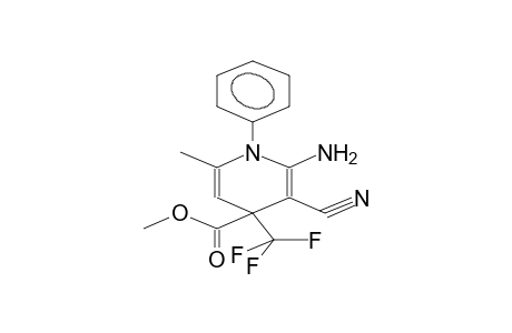 1-PHENYL-2-AMINO-3-CYANO-4-TRIFLUOROMETHYL-4-METHOXYCARBONYL-6-METHYL-1,4-DIHYDROPYRIDINE