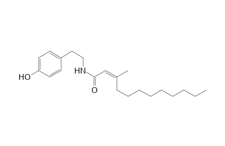 (Z)-N-[2-(4-Hydroxyphenyl)ethyl]-3-methyldodec-2-enamide