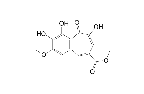 5H-benzo[a]cycloheptene-8-carboxylic acid, 3,4,6-trihydroxy-2-methoxy-5-oxo-, methyl ester