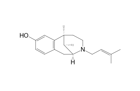 2,6-Methano-3-benzazocin-8-ol, 1,2,3,4,5,6-hexahydro-6,11-dimethyl-3-(3-methyl-2-butenyl)-, (2.alpha.,6.alpha.,11R*)-