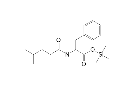 N-(4-Methylpentanoyl)phenylalanine, tms