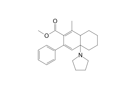 4-CARBOMETHOXY-5-METHYL-3-PHENYL-1-PYRROLIDINOBICYCLO-[4.4.0]-DECA-2,4-DIENE