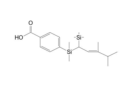 4-[(3,4-Dimethyl-1-trimethylsilylpent-2-enyl)-dimethylsilyl]benzoic acid