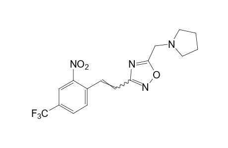 3-[2-nitro-4-(trifluoromethyl)styryl]-5-[(1-pyrrolidinyl)methyl]-1,2,4-oxadiazole