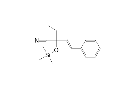 2-Ethyl-4-phenyl-2-(trimethylsiloxy)-3-butennitril