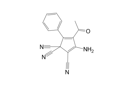 4-Acetyl-3-amino-5-phenyl-2,4-cyclopentadiene-1,1,2-tricarbonitrile